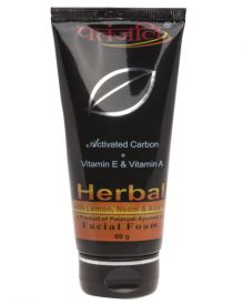 patanjali activated carbon facial foam 60 gm in  by Patanjali Ayurved Ltd.