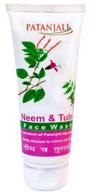 patanjali neem tulsi face wash 60 gm in  by Patanjali Ayurved Ltd.